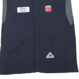 BULWARK Mens Workwear Gilet Blue XL