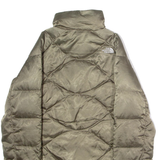 THE NORTH FACE Womens Puffer Jacket Green Nylon Diamond S
