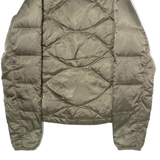 THE NORTH FACE Womens Puffer Jacket Green Nylon Diamond S