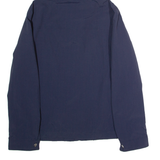 TOMMY HILFIGER Mens Rain Jacket Blue Nylon Hooded L