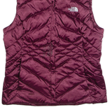 THE NORTH FACE 550 Womens Puffer Gilet Maroon Nylon S