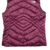 THE NORTH FACE 550 Womens Puffer Gilet Maroon Nylon S