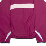 REEBOK Womens Windbreaker Jacket Purple 90s Hooded Colourblock UK 16