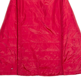 TOMMY HILFIGER Womens Quilted Jacket Red L