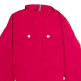 TOMMY HILFIGER Womens Coat Red Canvas S