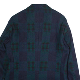 WOOLRICH Womens Blazer Jacket Blue Wool 90s Check S