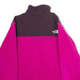 THE NORTH FACE Womens Fleece Jacket Pink Colourblock L