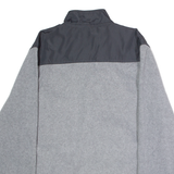 STARTER Mens Fleece Jacket Grey Colourblock XL