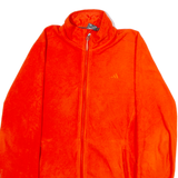 ADIDAS Womens Fleece Jacket Orange UK 18