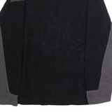 NHL Chicago Blackhawks Mens Fleece Jacket Black USA Colourblock L