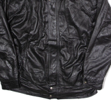 Mens Jacket Black Leather 90s L