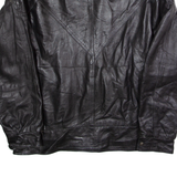 Mens Jacket Black Leather 90s L