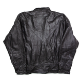 Mens Jacket Black Leather 90s L