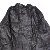 IOU Mens Jacket Black Leather 90s L