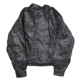 IOU Mens Jacket Black Leather 90s L