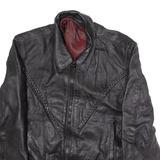 JAMINI LEATHER Womens Jacket Black Leather 80s S
