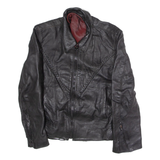 JAMINI LEATHER Womens Jacket Black Leather 80s S