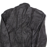 JAMINI LEATHER Womens Jacket Black Leather 80s S