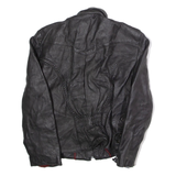 JAMINI LEATHER Womens Jacket Black Leather 80s S