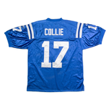 REEBOK Indianapolis Colts Home #17 Collie Mens Jersey Blue USA V-Neck 2XL