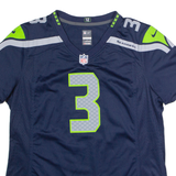 NIKE Seattle Seahawks Home #3 Wilson Womens Jersey Blue USA V-Neck XL