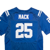NIKE Indianapolis Colts Home #25 Mack Mens Jersey Blue USA V-Neck 2XL
