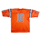 NIKE Syracuse University Home #10 Mens Jersey Orange USA V-Neck Nylon XL