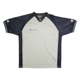 CHAMPION Mens Jersey Grey V-Neck 2XL