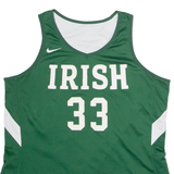 NIKE Notre Dame Alternate #33 Womens Jersey Green Sleeveless USA V-Neck L