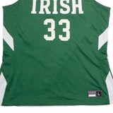 NIKE Notre Dame Alternate #33 Womens Jersey Green Sleeveless USA V-Neck L