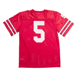 NIKE Ohio State Buckeyes Home #5 Boys Jersey Red USA V-Neck L
