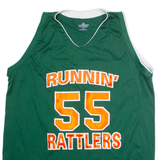 RUSSELL ATHLETIC Runnin' Rattlers #55 Basketball Mens Jersey Green USA XL