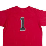 MAJESTIC Portage #1 Baseball Mens Jersey Red USA V-Neck L