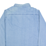 WOOLRICH Fleece Lined Womens Lumberjack Shirt Blue Long Sleeve XL