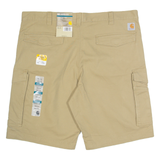 CARHARTT Cargo Mens Workwear Shorts Beige Relaxed XL W40