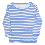JACK WILLS Striped Womens Sweatshirt Blue UK 10