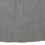 Womens Pencil Skirt Black Short Wool Check M