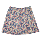 Womens Skater Skirt Blue Short Floral XL