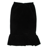 Womens Peasant Skirt Black Midi L