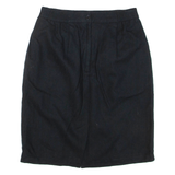 Womens Pencil Skirt Black Short Wool M