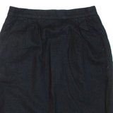 Womens Pencil Skirt Black Short Wool M