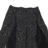 ZARA Womens Straight Skirt Black Knee Length S