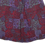 SAG HARBOUR Womens Straight Skirt Purple Short Floral L