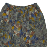 Womens Flare Skirt Grey Short Crazy Pattern XL