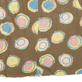 Womens Straight Skirt Brown Short Spotted L