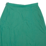 Womens A-Line Skirt Green Knee Length S