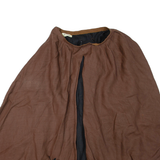 Womens Flare Skirt Brown Midi S