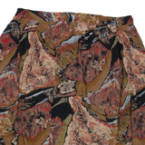 Womens Straight Skirt Brown Knee Length Crazy Pattern 2XL