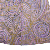 Womens Flare Skirt Purple Knee Length Crazy Pattern XL