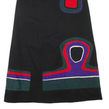 Womens A-Line Skirt Black Long S